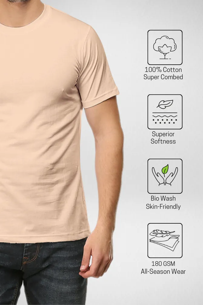 Soft Peach T-shirt for men
