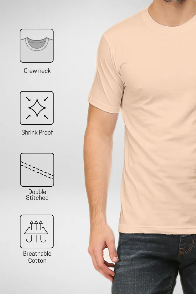 Soft Peach T-shirt for men