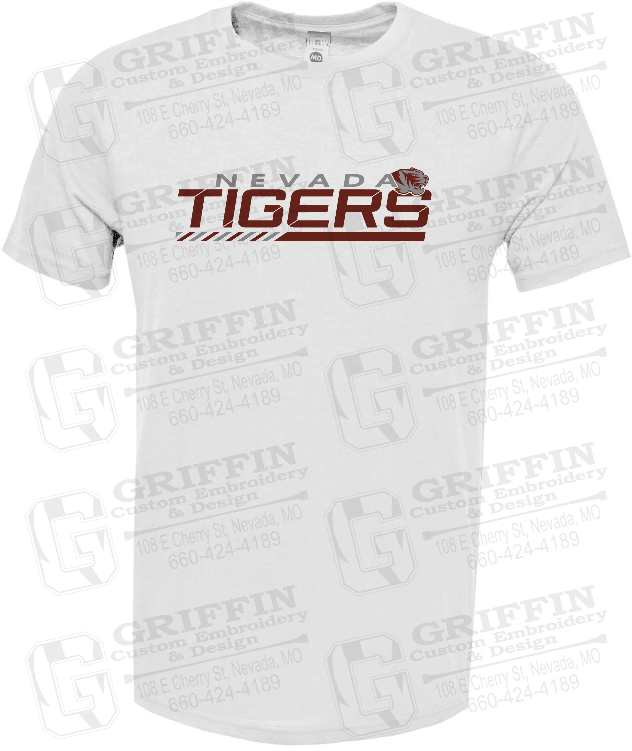 Soft-Tek Short Sleeve T-Shirt - Nevada Tigers 22-E