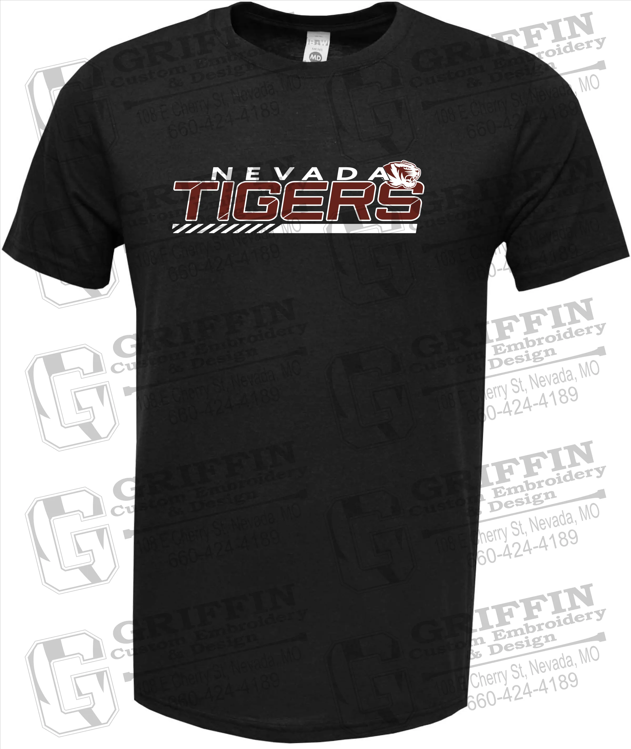 Soft-Tek Short Sleeve T-Shirt - Nevada Tigers 22-E