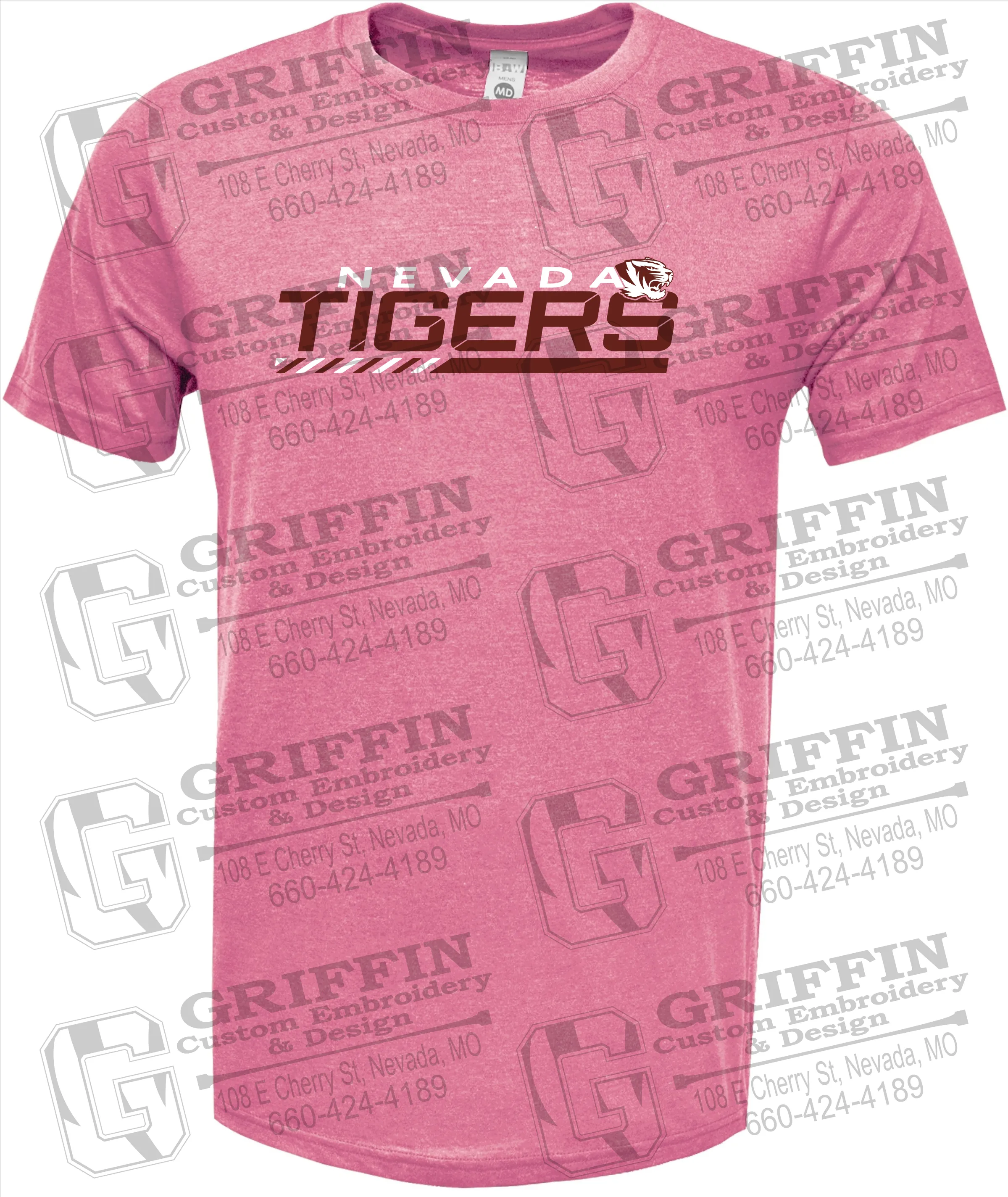 Soft-Tek Short Sleeve T-Shirt - Nevada Tigers 22-E