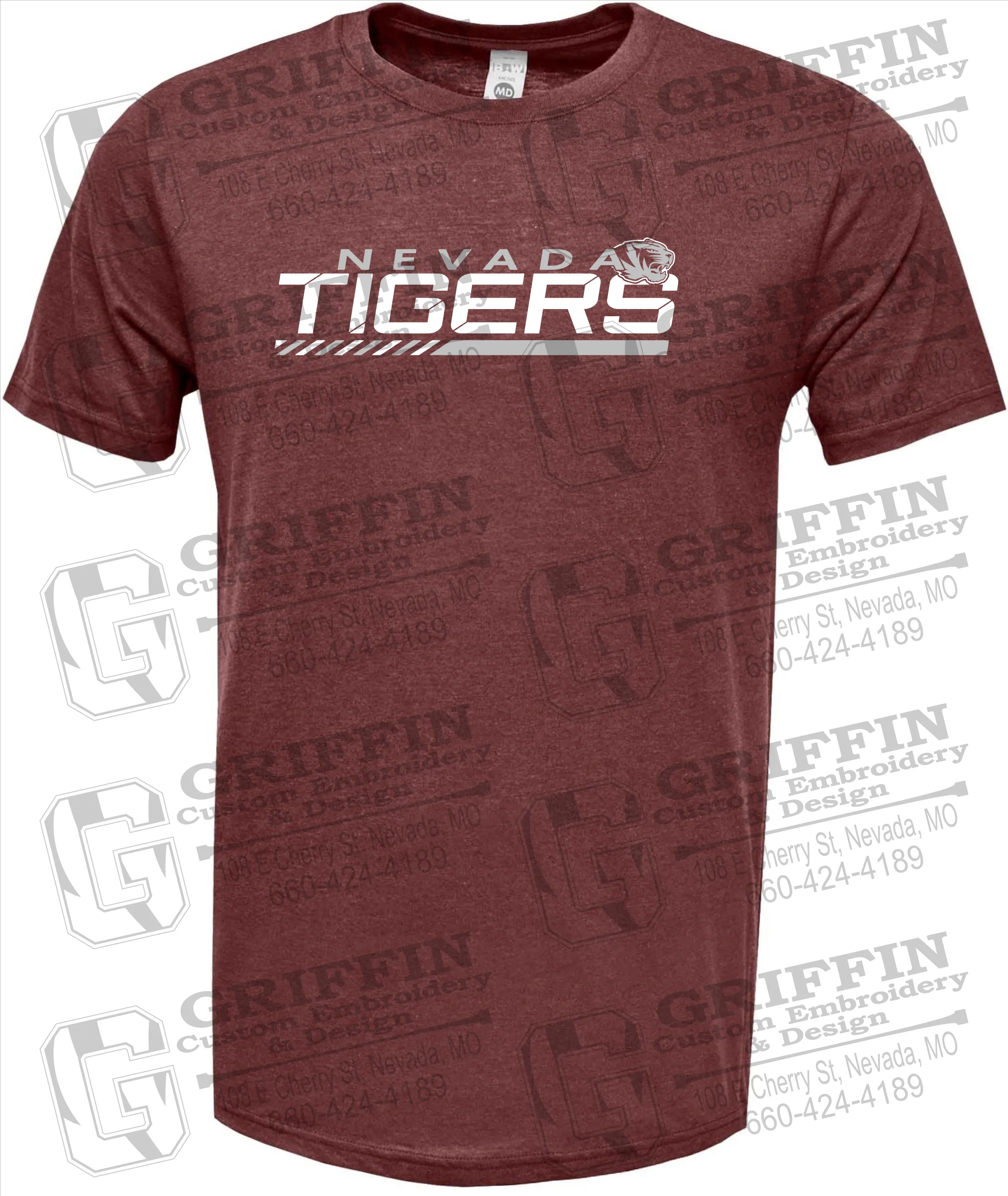 Soft-Tek Short Sleeve T-Shirt - Nevada Tigers 22-E