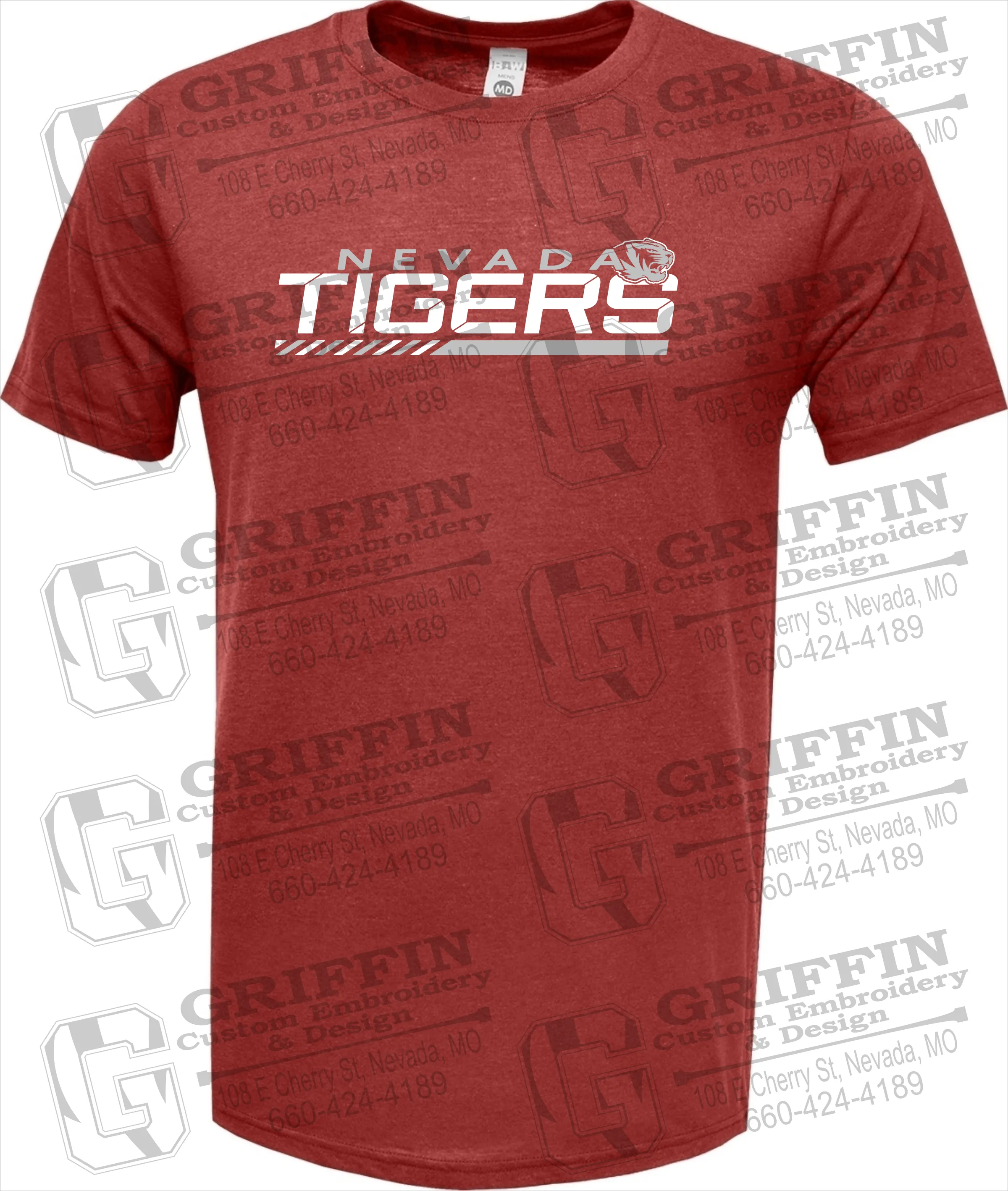 Soft-Tek Short Sleeve T-Shirt - Nevada Tigers 22-E
