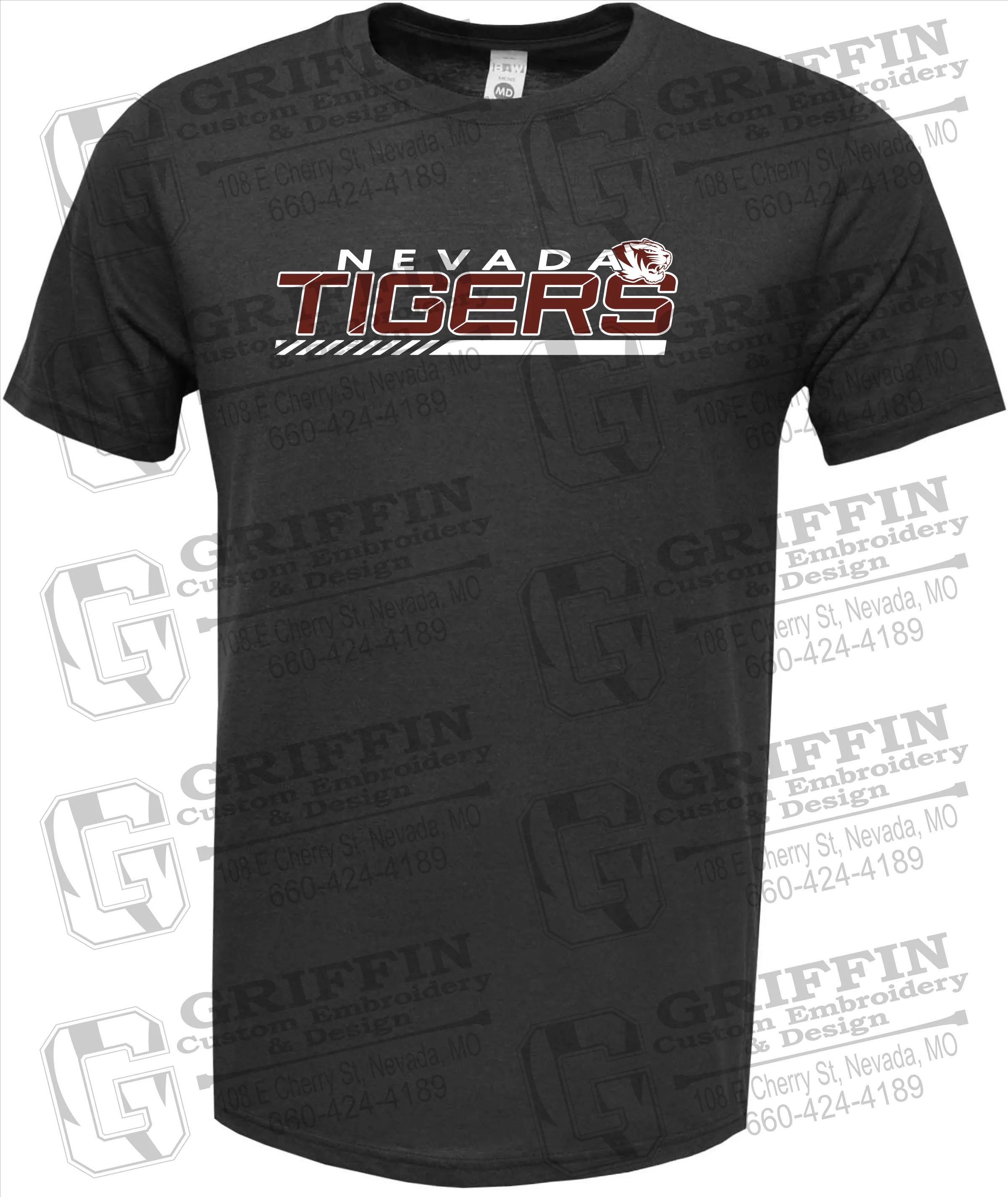 Soft-Tek Short Sleeve T-Shirt - Nevada Tigers 22-E