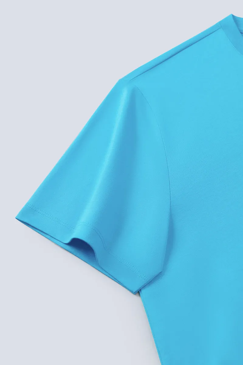 Super Soft Crew Neck T-Shirt | Blue P306UZ