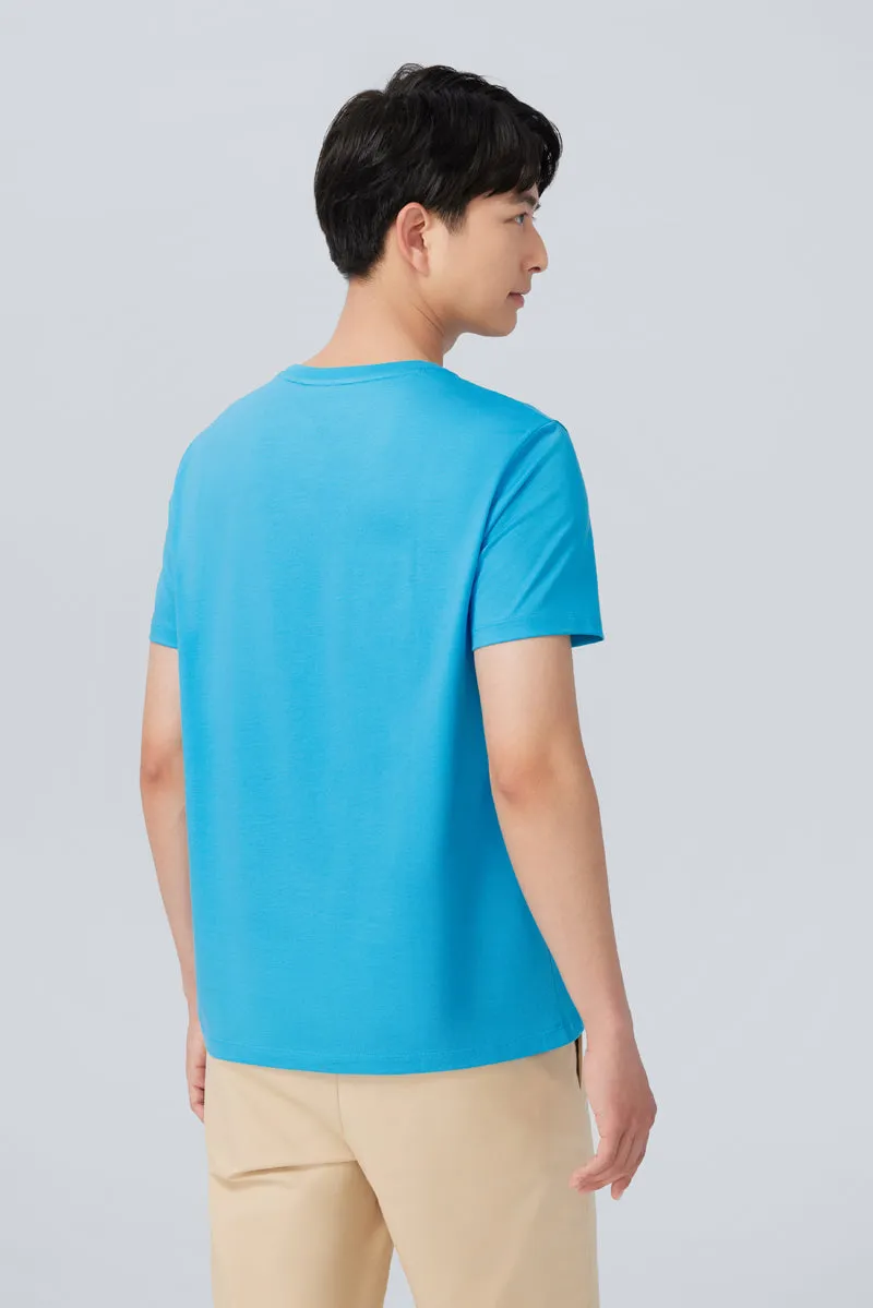 Super Soft Crew Neck T-Shirt | Blue P306UZ