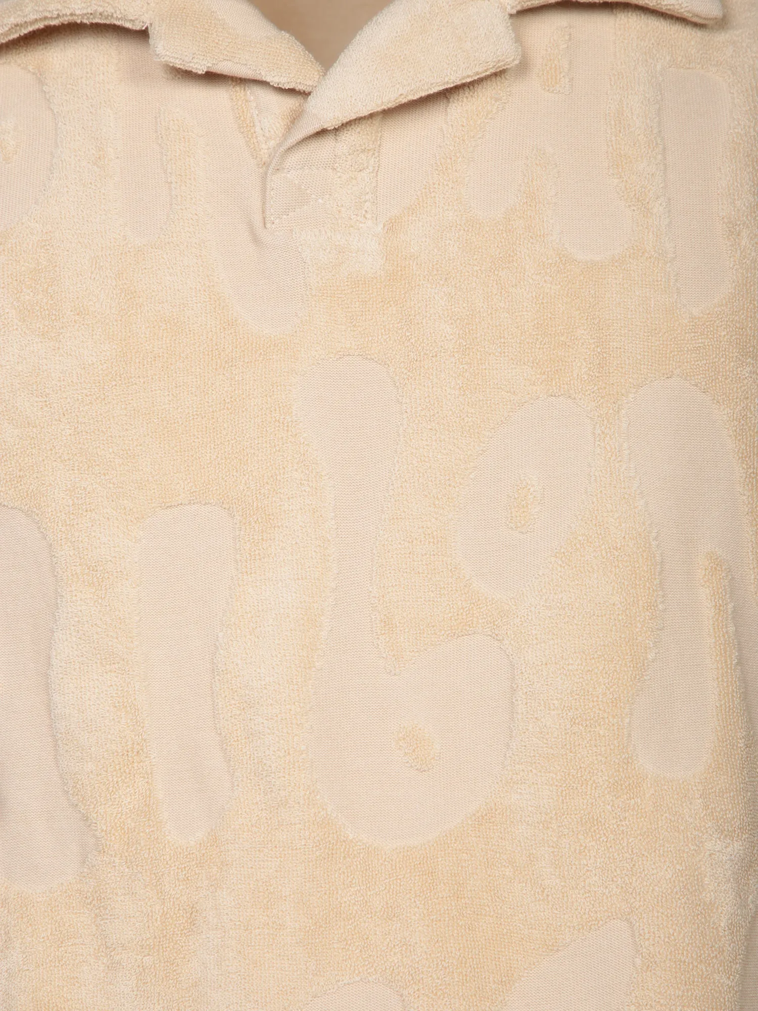 Terry beige polo shirt