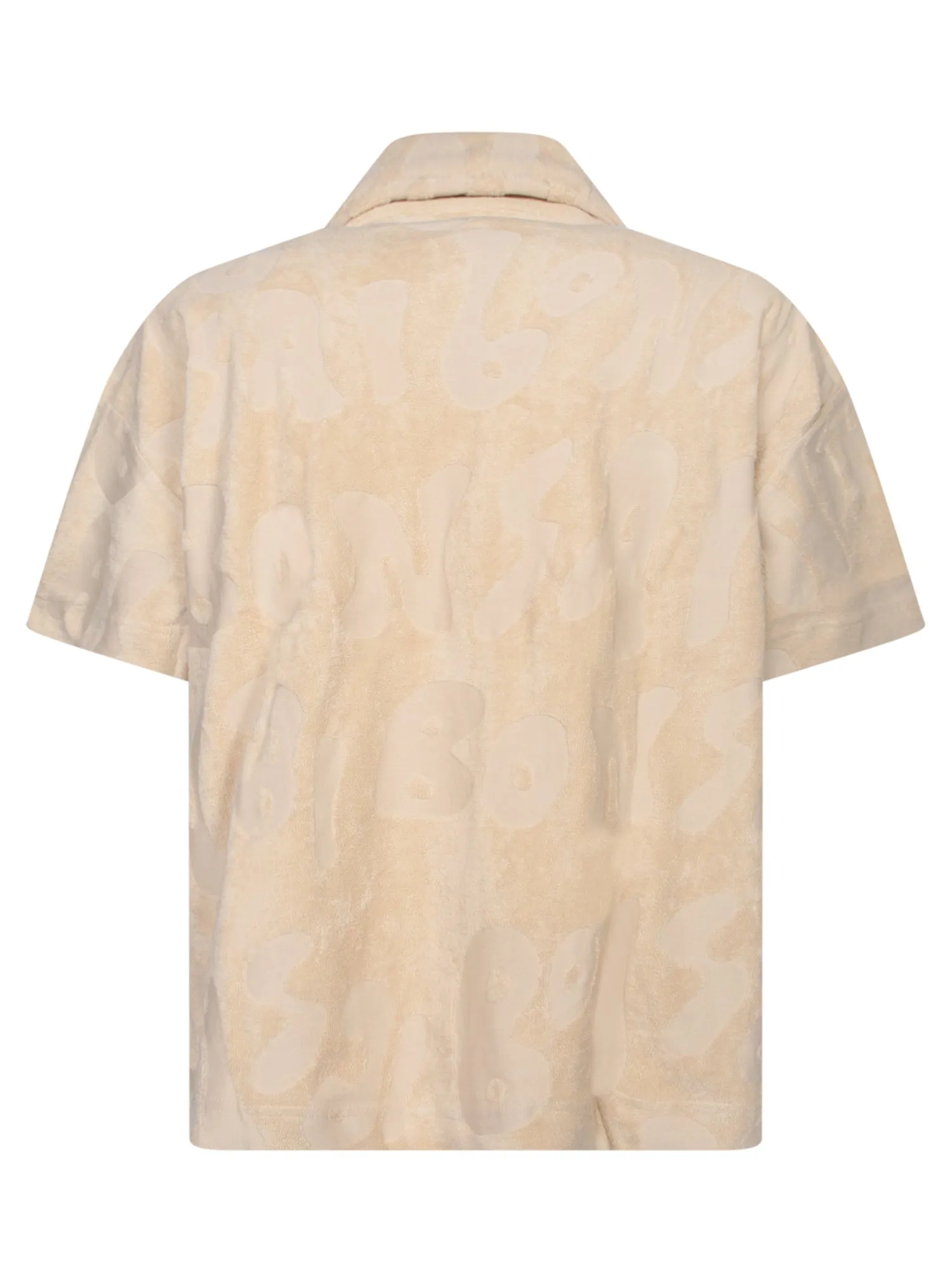 Terry beige polo shirt