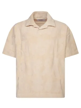 Terry beige polo shirt