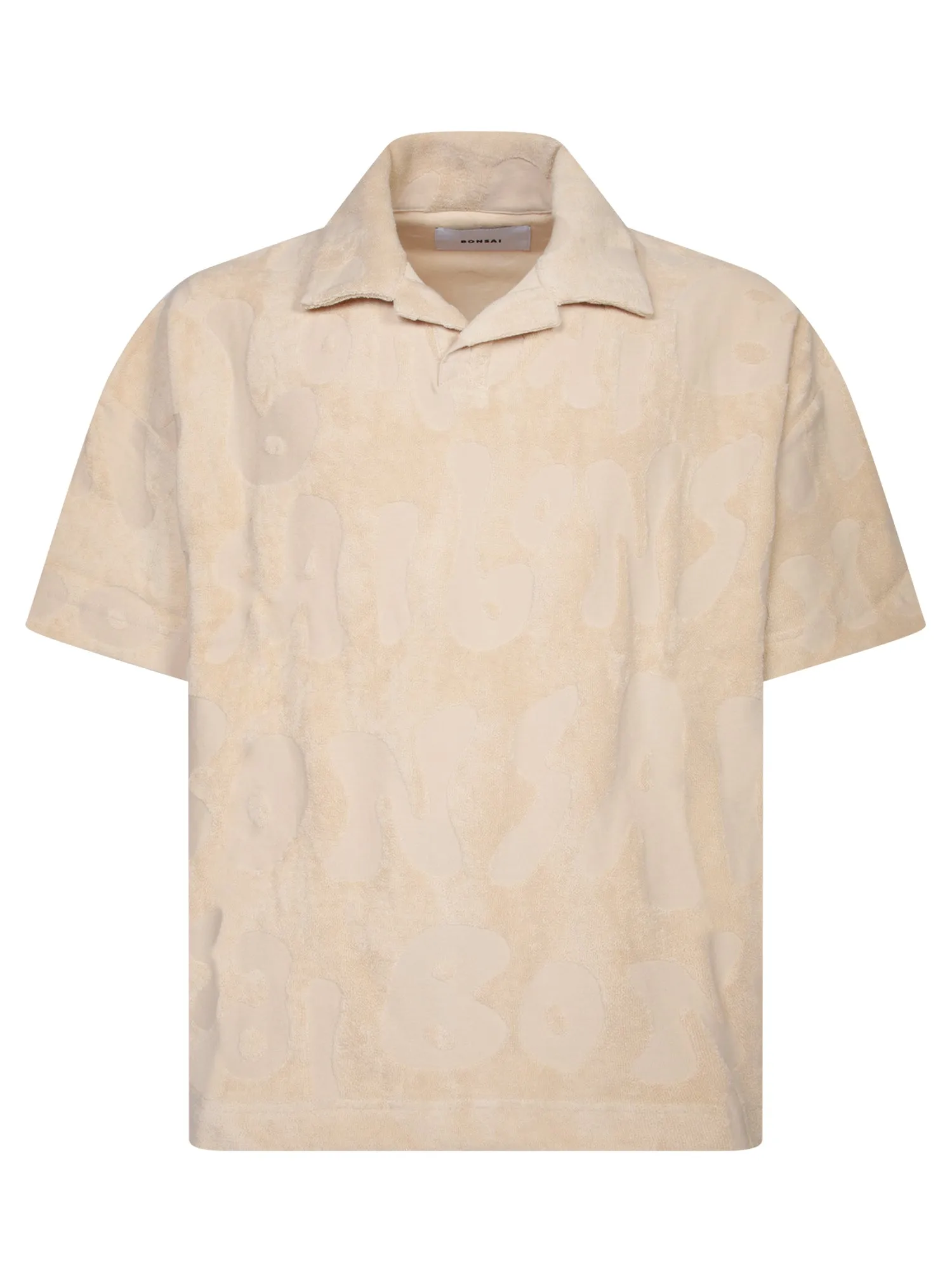 Terry beige polo shirt
