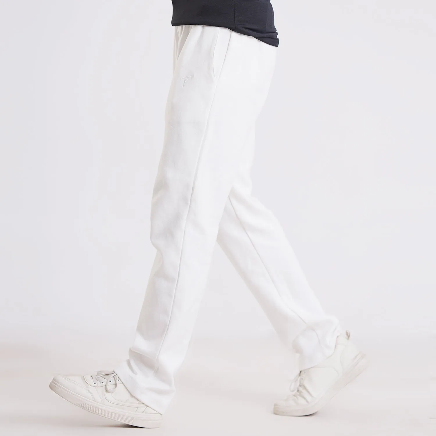 Tf-Basic White Premium Cotton Straight Bottoms