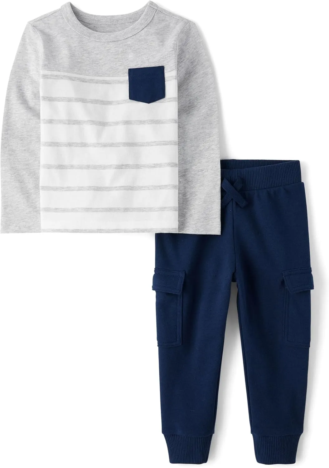The Children's Place baby-boys And Toddler Long Sleeve Shirt and Pants 2-piece