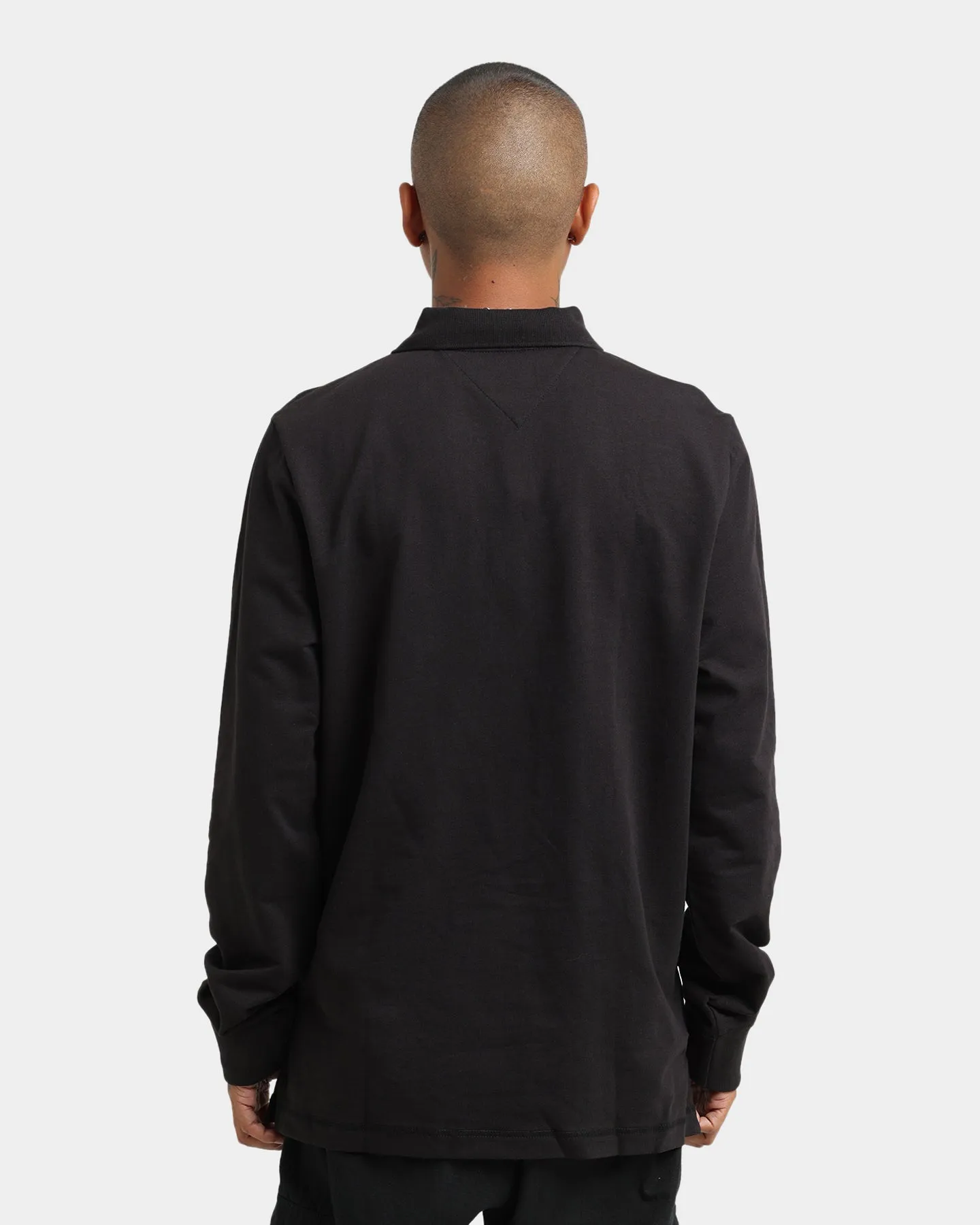 Tommy Jeans Tiny Tommy Long Sleeve Polo Shirt Black