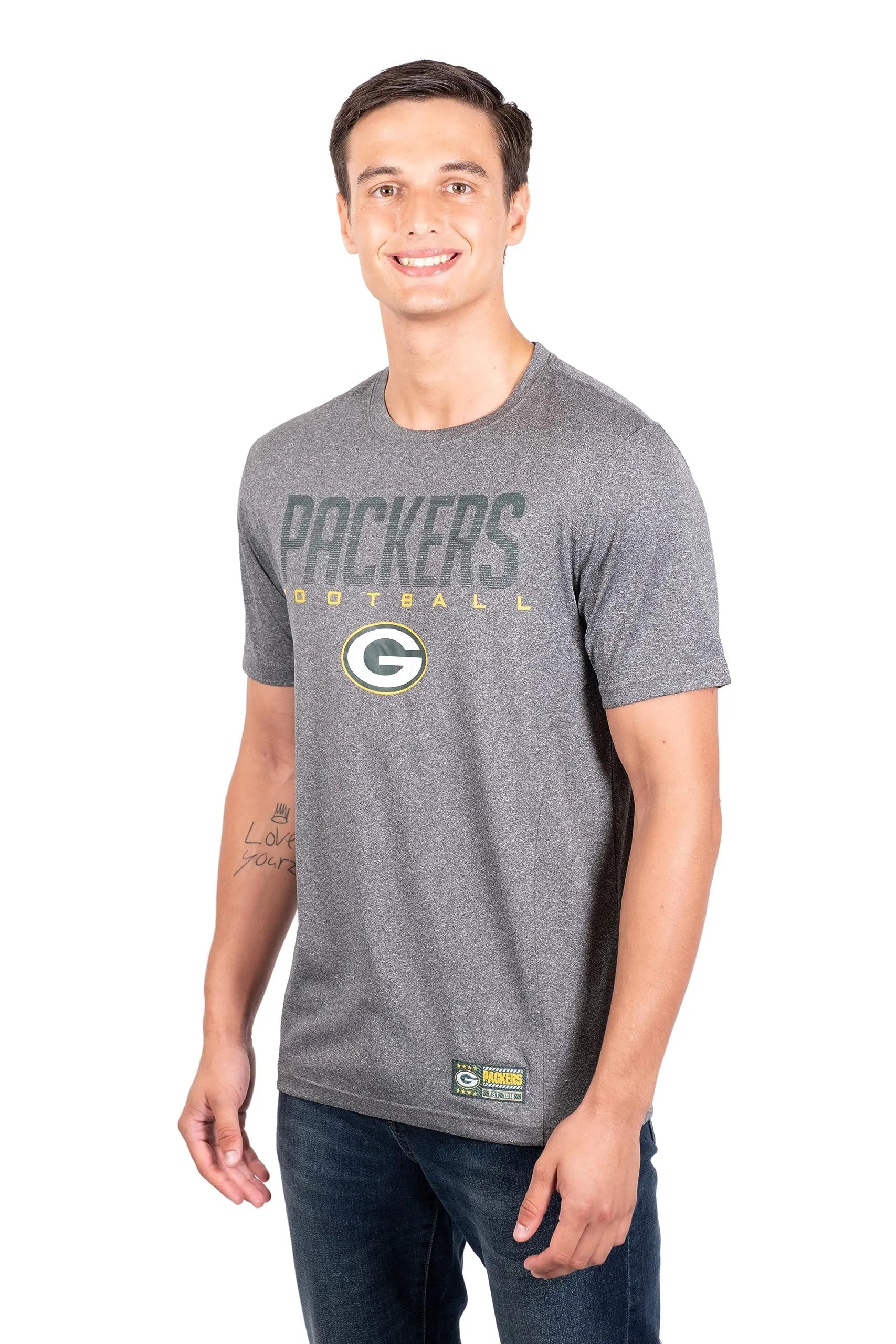 Ultra Game NFL Official Adults Super Soft Supreme Game Day T-Shirt - Unisex Green Bay Packers|Green Bay Packers