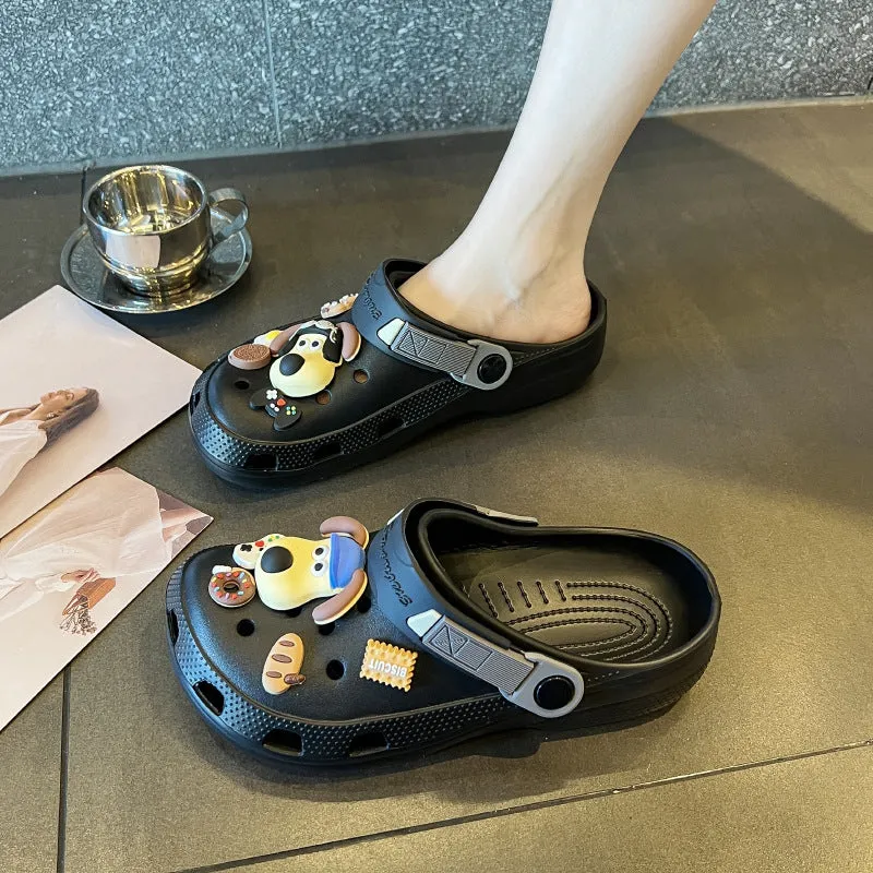 Wholesale Cute Cartoon Low Heel Non-slip Breathable Clogs