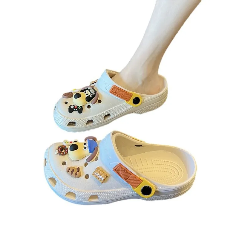 Wholesale Cute Cartoon Low Heel Non-slip Breathable Clogs