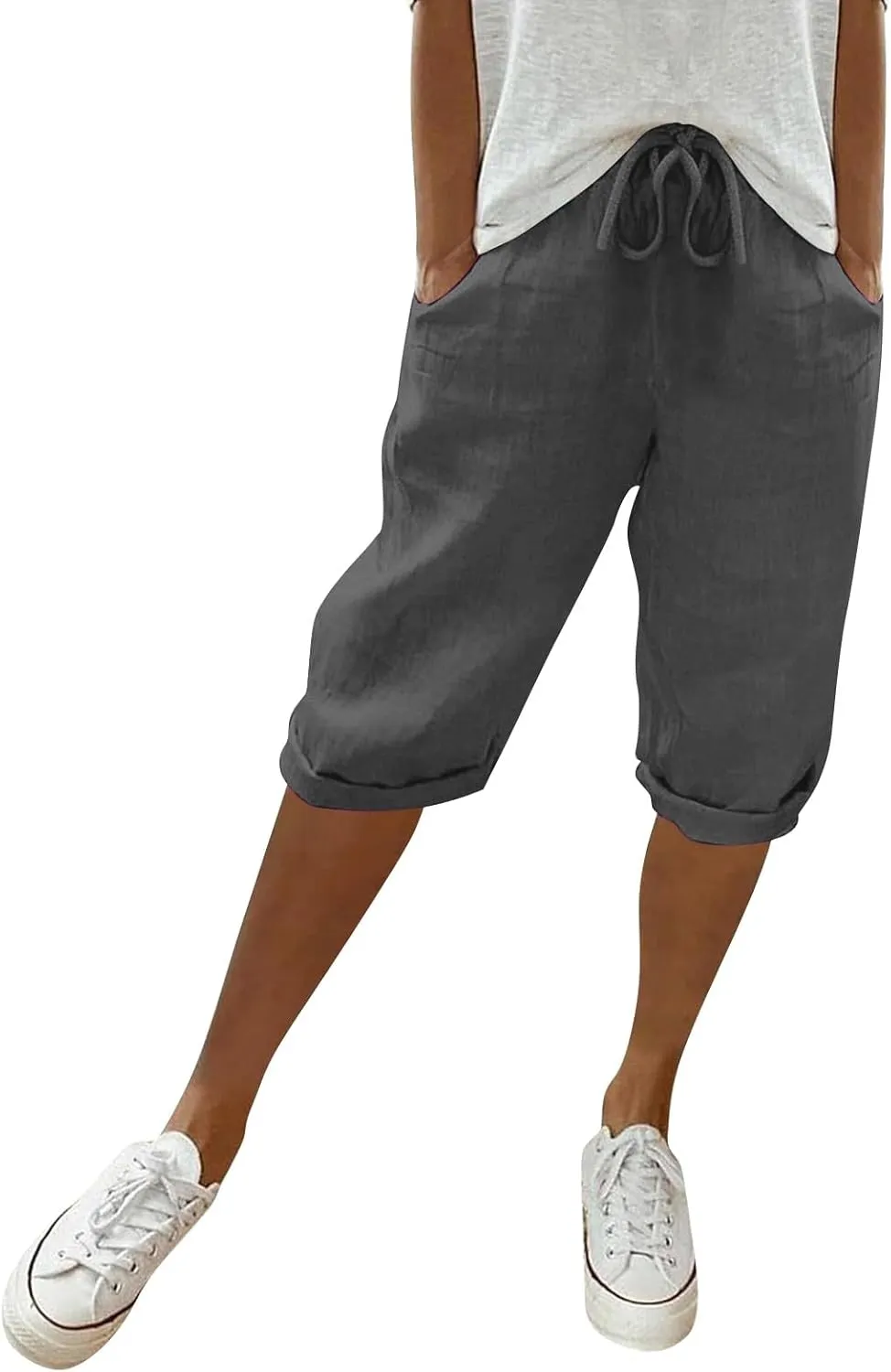 Women Comfortable Drawstring Shorts Summer Travel Beach Everydays Pants Stylish Various Occasions Beach Casual Shorts