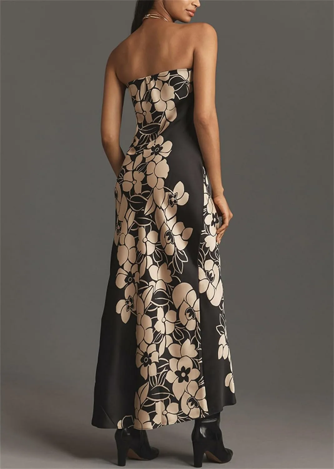 Women Sexy Floral Bodycon Maxi Dress Elegant Dress Sleeveless Summer Long Dress Cocktail Party Dress Beachwear