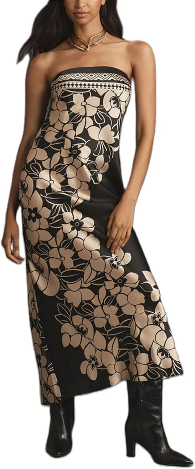 Women Sexy Floral Bodycon Maxi Dress Elegant Dress Sleeveless Summer Long Dress Cocktail Party Dress Beachwear
