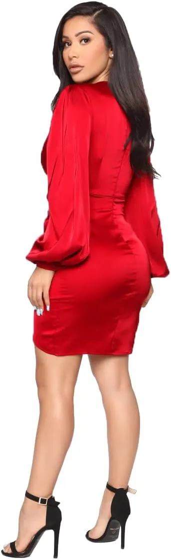 Womens Sexy Ruffle Elegant Bridesmaid Formal Evening Dress Elegant Curvy Wedding Guest Midi Dress